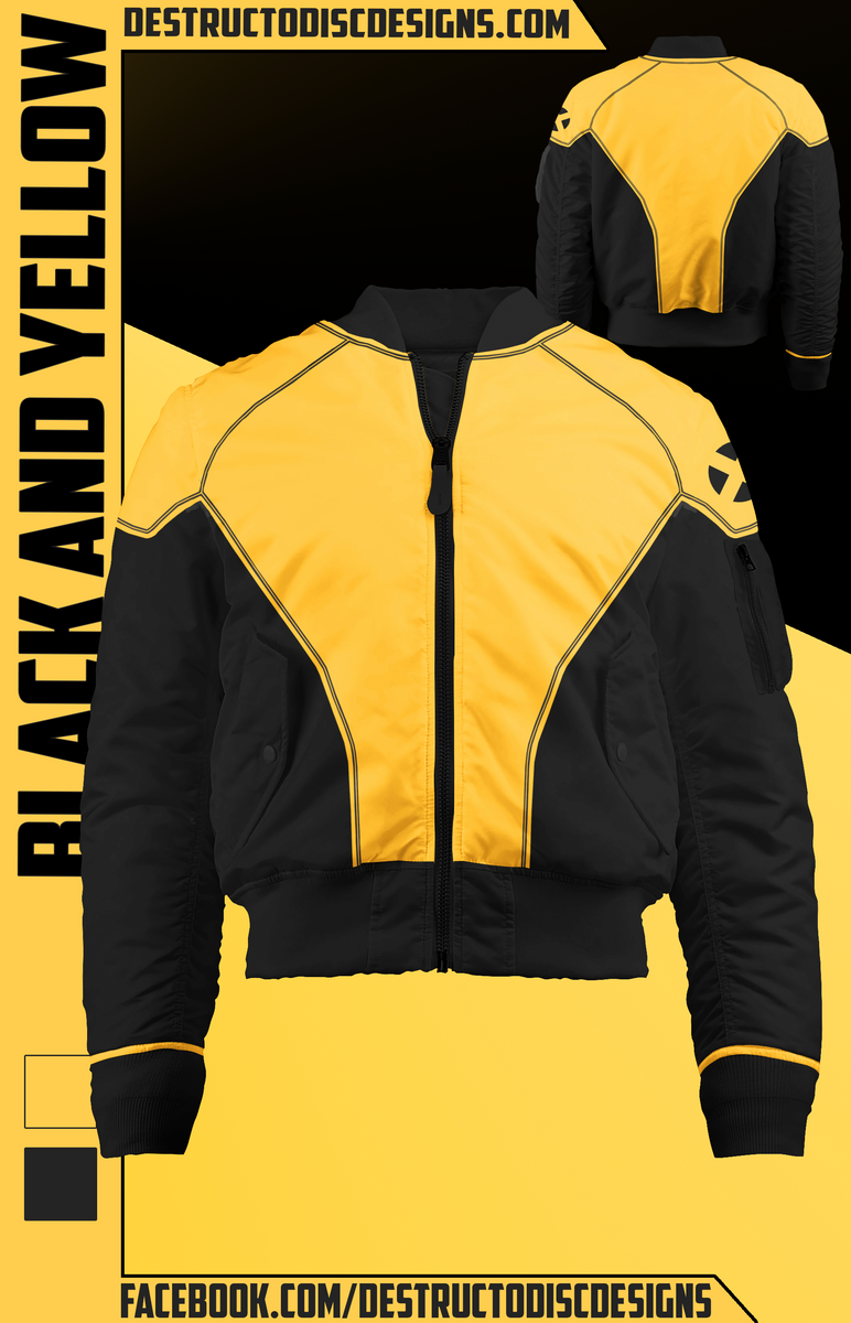 Yellow Bomber Jacket! [Limited] – DestructoDiscDesigns