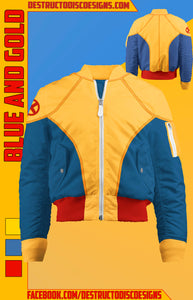 Blue and Gold Bomber Jacket! [Preorder]