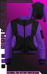 Purple and Black Bomber Jacket! [Limited]