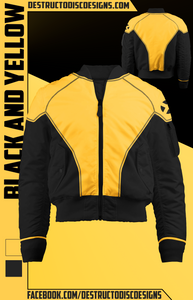Black and Yellow Bomber Jacket! [Limited]