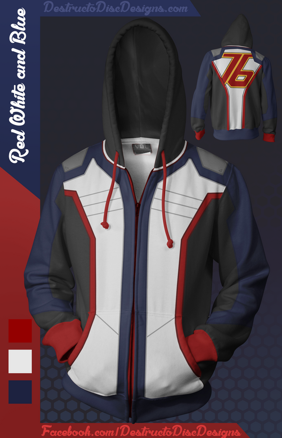 Red White and Blue Hoodie