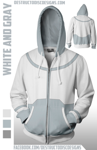 White and Gray Hoodie! [Preorder][Limited]