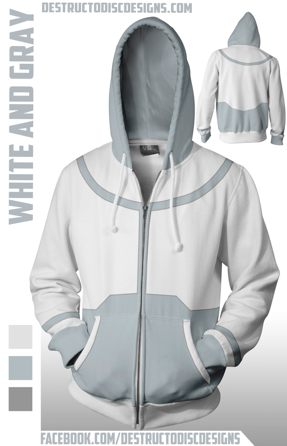 White and Gray Hoodie! [Limited!]